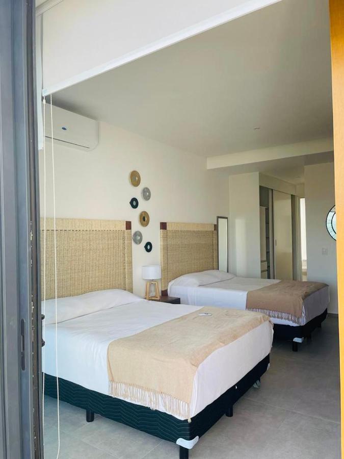 ヌエボ・バジャルタNuevo Aria Ocean Departamento Moderno Frente Al Marアパートメント エクステリア 写真