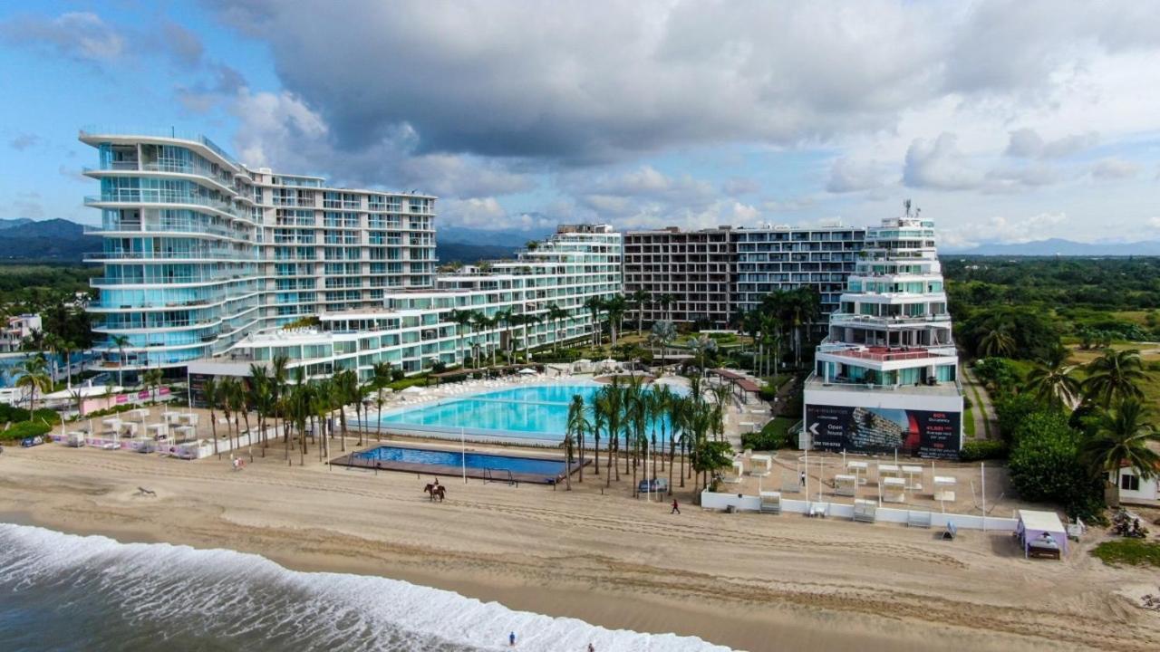 ヌエボ・バジャルタNuevo Aria Ocean Departamento Moderno Frente Al Marアパートメント エクステリア 写真