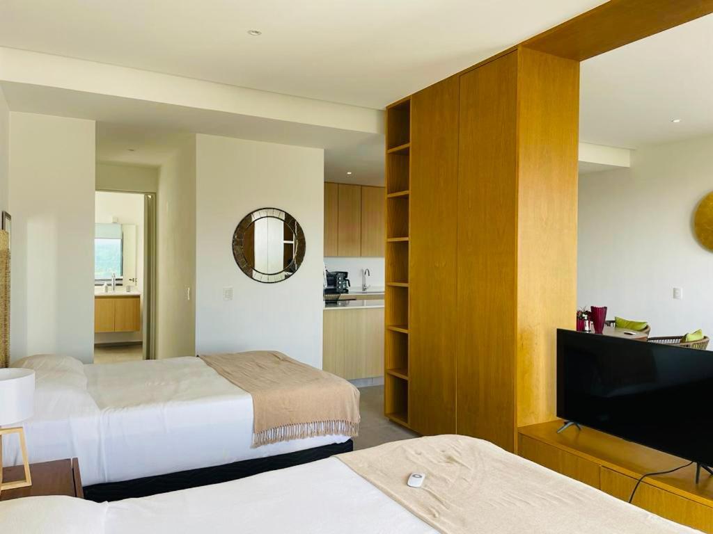 ヌエボ・バジャルタNuevo Aria Ocean Departamento Moderno Frente Al Marアパートメント エクステリア 写真