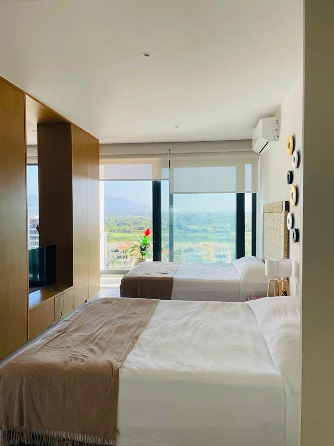 ヌエボ・バジャルタNuevo Aria Ocean Departamento Moderno Frente Al Marアパートメント エクステリア 写真