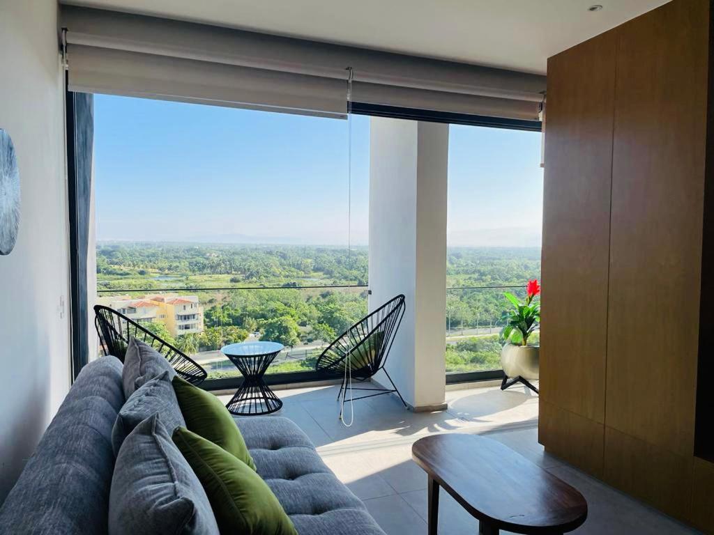 ヌエボ・バジャルタNuevo Aria Ocean Departamento Moderno Frente Al Marアパートメント エクステリア 写真