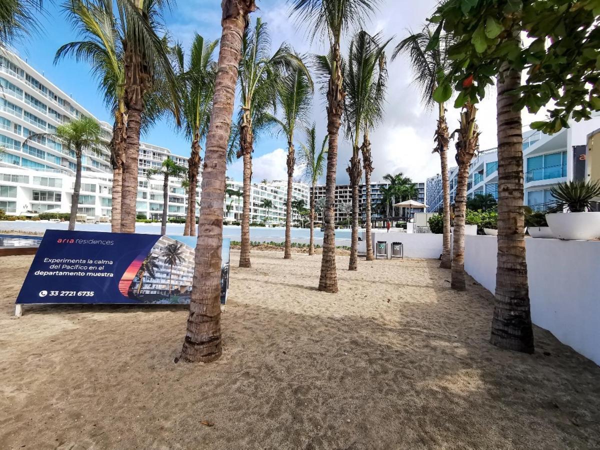 ヌエボ・バジャルタNuevo Aria Ocean Departamento Moderno Frente Al Marアパートメント エクステリア 写真